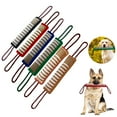 thumbnail image 2 of Huanledash Dog Tug Toy Striped Pattern Teeth Clean Sturdy Jute Bite Pillow Pull Stick Toy Training Tool, 2 of 8
