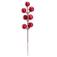 thumbnail image 2 of Artificial Christmas Snow Pine Branches, Ongmies Christmas Decorations Indoor, Christmas Red Berry & Snowy Branch Bouquet – Artificial Cedar and Berry Spray for Holiday Home Tabletop Decoration, 2 of 4