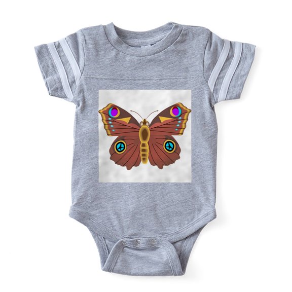 CafePress - Fantasy Butterfly 3 - Cute Infant Baby Football Bodysuit