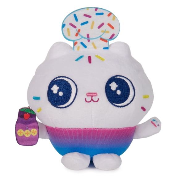 Gabby’s Dollhouse, Celebration Series 6-Inch Tall Cakey Cat Plushies, Stuffed Animal Kids Toys for Girls & Boys Ages 3 and Up