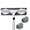 Gray 1 mop 3 cloth, variant on Telescopic Window Cleaning Mop, Adjustable Stainless Steel Handle Glass Wiper with 3 Microfiber Cloths for Home