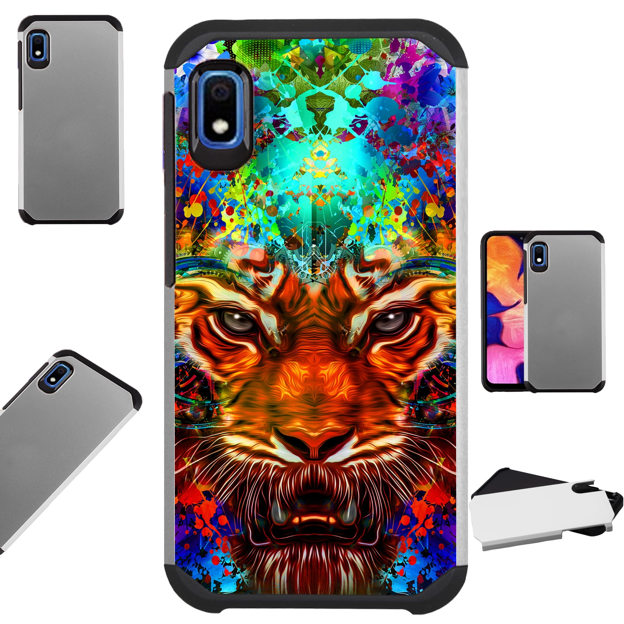 Compatible Samsung Galaxy A10e Case Hybrid TPU Fusion Phone Cover (Fantasy Tiger FF) - Walmart