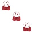 thumbnail image 1 of Decodeary Ceinture Large pour Femmes sous-Poitrine Cosplay Nœud Papillon Taille Haute Extensible Rouge Type cowboy B 3Set, 1 of 6