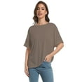 thumbnail image 6 of Women's Casual Short Sleeve Crew Neck T-Shirts, 6 of 6
