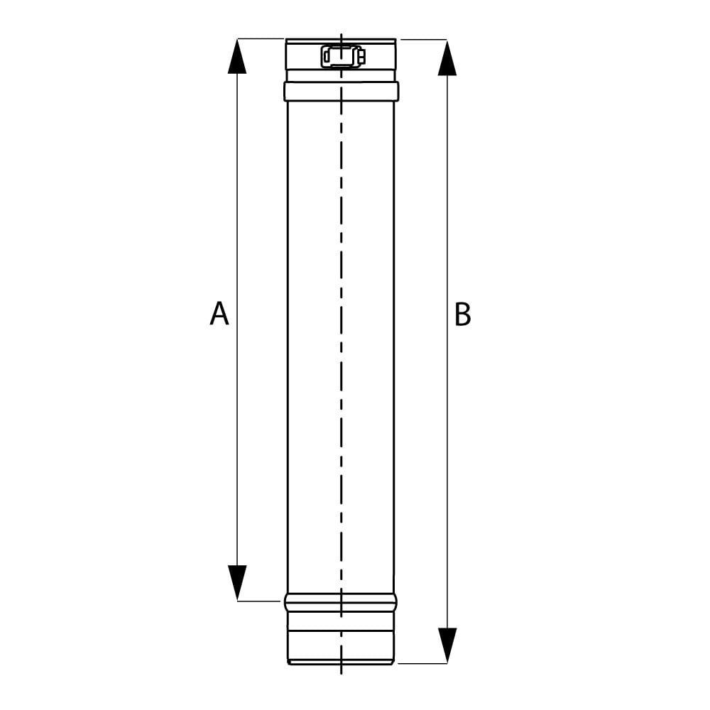 Vent Pipe Stainless Steel Cat Iii 4 In X 36 In