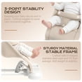 thumbnail image 6 of Babyomi 4 in 1 Baby Bouncer, 3-Level Recline Foldable Rocker for Infant to Toddler 0-6 with Detachable Pianos, Feeding Tray and Play Bar 12-24 Months, Girls and Boys Gift, Beige, 6 of 8