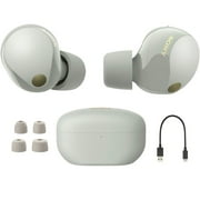 Sony WF-1000XM5 Noise Canceling Wireless Earbuds (Silver) Bundle | Official Sony USA Dealer