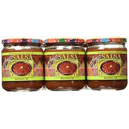 6 Pack : Amys Organic Medium Salsa  14.7 Ounce.