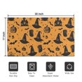 thumbnail image 5 of Witch Hat Halloween Pattern Door Rugs,Washable Non Slip Door Mats Indoor,Decorative Door Mats,Entry Mat Indoor for Entrance,Bedroom,Kitchen,Bathroom,17"x30", 5 of 6