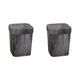thumbnail image 3 of Bewildely Retro Trash Can Plastic Square for Room Bedroom Living Con círculo de presión 2piezas, 3 of 4