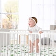 thumbnail image 2 of Sweet Jojo Designs Cactus Floral Pink Green and White Fitted Crib Sheet, 2 of 6