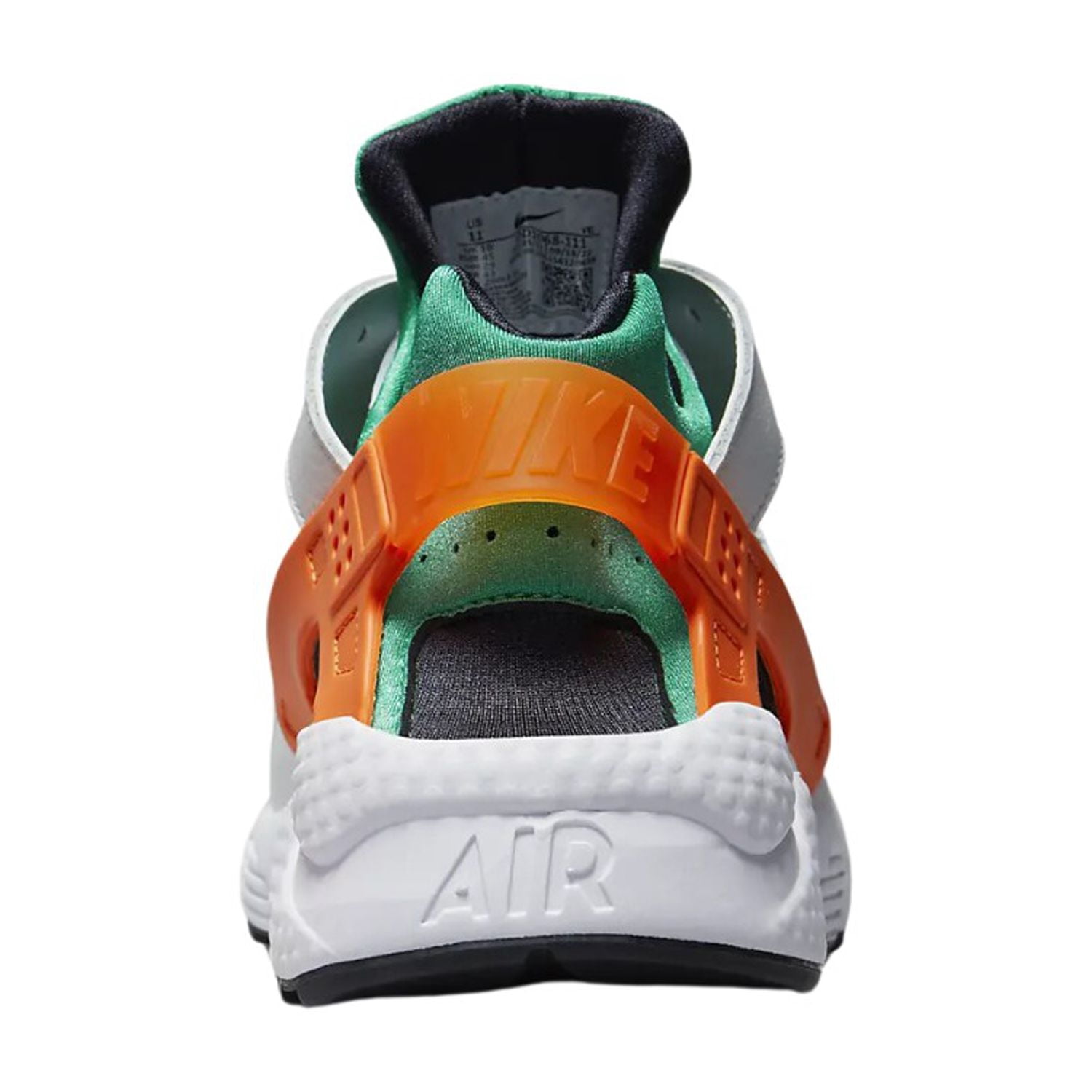 nike huarache green and orange