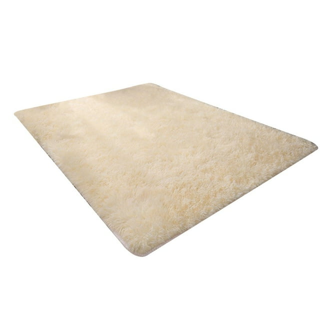 Washable Fluffy Area Rug Rectangular Anti-Slip Artificial Soft Plush Shag Carpet Home Bedroom Living Room Fluffy Rectangular Anti-Slip Artificial Soft Washable Fluffy Rectangular Light P