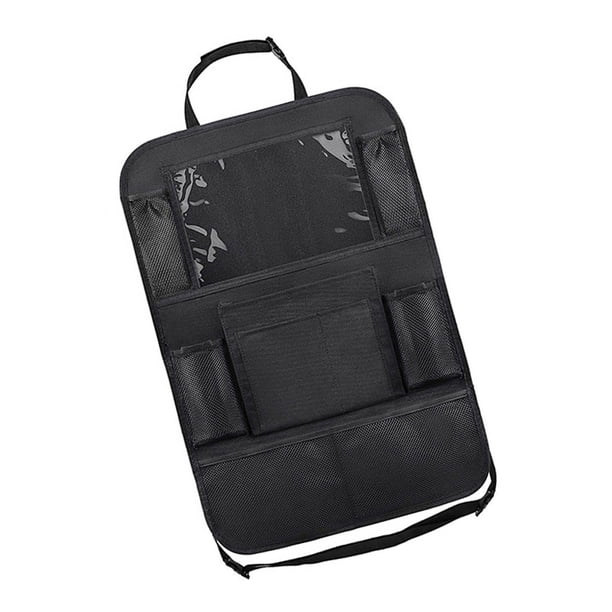 Organizador para asiento trasero de coche, bolsa de almacenamiento de bolsillo, Protector de asiento, alfombrillas, 41x61cm, con soporte para tableta, para coche SUV