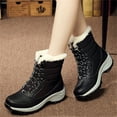 thumbnail image 6 of LASUDRAA Womens Snow Boots Warm Fur Lined Anti Slip Ankle Boots Waterproof Cold-Resistant Outdoor Walking Shoes, 6 of 9