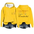 thumbnail image 1 of Chandail à Capuche Oversize pour Femmes avec Slogan Graphique, Manches Longues, Esthétique avec Poches, 1 of 2