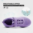 thumbnail image 2 of Bocca Girls Athletic Sneakers Purple Lightweight WalkingTennis Shoes 1M, 2 of 8