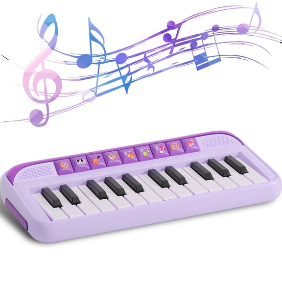 Gmdisc Toddler Piano Keyboard Toys, 24 Keys Musical Instrument  Baby Piano Toys, Birthday Gift for Age 1-4