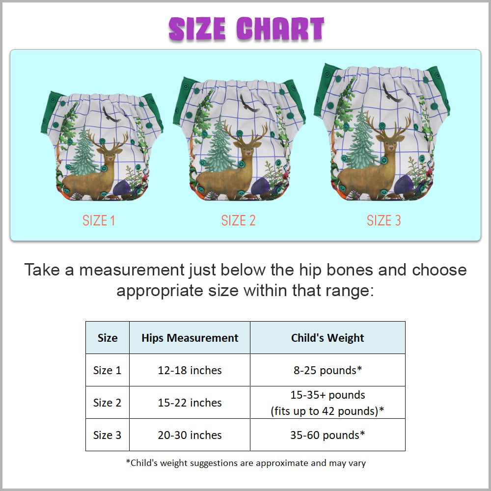 cloth diaper sizes
