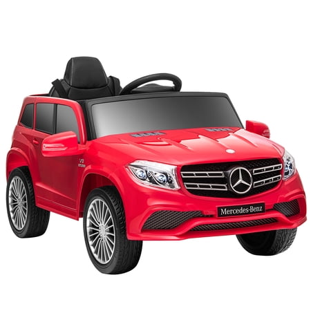 Inolait 12V Kids Ride On Car Mercedes Benz RC Remote Control w/ LED Lights Music Red