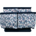thumbnail image 3 of SINGER Sewing Storage Desktop Spinner, Craft Organizer, Navy Floral Print, 1 Count, 3 of 9