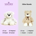thumbnail image 4 of warmies Junior 9” Marshmallow Bear Stuffed Animal, Microwavable Heated Plushies and Weighted Soft Plush Toys, 4 of 5
