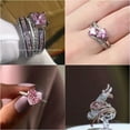 thumbnail image 4 of QQTDFG Gorgeous 925 Silver Rings Women Cubic Zirconia Wedding Ring Gift Jewelry Sz 6-10-7-#6, 4 of 9