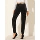 thumbnail image 5 of Pantalones Largos De Terciopelo Con Corazones De Cintura Elástica Alta Para Mujer Negro L, 5 of 6