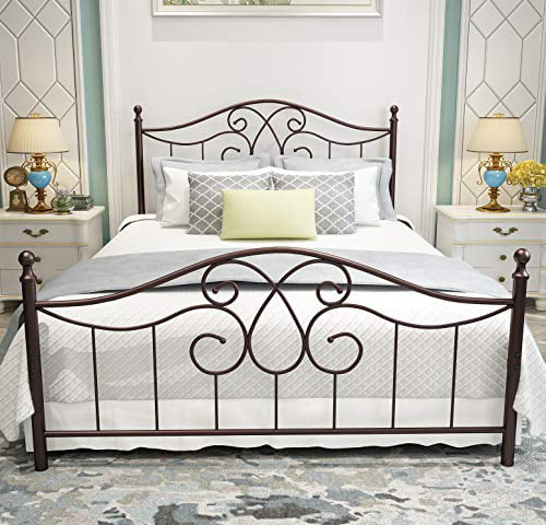 Vintage Sy Metal Bed Frame Queen, Brass Bed Frames Queen Canada