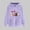 Purple, variant on asdoklhq Women's V-Day Tees Ladies' Valentine's Day Printed Long Sleeved Hooded Sweatshirt One Size Larger White S