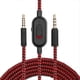 thumbnail image 1 of 2M Replacement Audio Cable for Logitech GPRO X, Headphones Red, 1 of 5