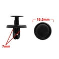 thumbnail image 3 of Unique Bargains 50Pcs Car Retainer Clips Rivets with 1 Plastic Fastener Remover For Toyota, 3 of 3