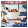 thumbnail image 4 of MAGNIFIQUE 5 Quart Programmable Slow Cooker with Auto Warm Setting, Glazed Ceramic Liner, Kitchen Small Appliance for Family Dinners, Red, 4 of 5
