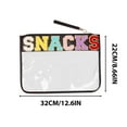 thumbnail image 3 of Transparent Zipper Snack and Toiletry Storage Bag, Portable Waterproof Makeup Bag for Travel, Handheld Organizer for Cosmetics, Snacks, or Small Essentials, 3 of 8