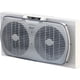 thumbnail image 2 of Ventilador de ventana doble Comfort Zone de 9" con control de flujo de aire reversible expansores de bloqueo automático 2 velocidades (Blanco) CZ319WT Comfort Zone CZ319WT, 2 of 8