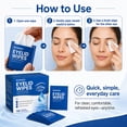 thumbnail image 5 of RUNADI Eyelid Wipes, 100 Count, Infused with Aloe Vera & Tea Tree Oil, Individually Wrapped, Fragrance Free for Sensitive Eyes, 5 of 5