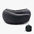 thumbnail image 1 of Travel-Ready Memory Foam Neck Support Pillow: U-Shaped Design for All-Round Cervical Care, Soft Cotton Cover, Removable & Washable, Compact Storage for Business Trips, Airplane Rides & Naps –, 1 of 6
