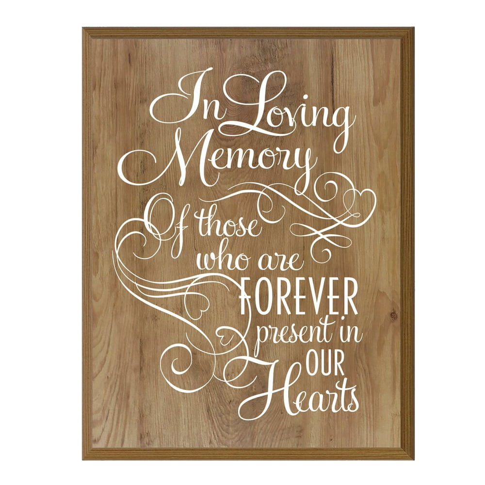 LifeSong Milestones Memorial Sympathy Plaque In Loving Memory