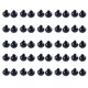 thumbnail image 1 of Hilo de todos los ojos negros Diy muñeca hecha a mano ojos negros oso de peluche de ganchillo Accesorios para muñecas 50 pares Total 100pc, 1 of 8