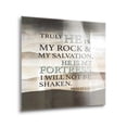 thumbnail image 2 of Rock Salvation Fortress Cream Grey Strata 12 x 12 Glass Wall Hanging Sign, 2 of 4
