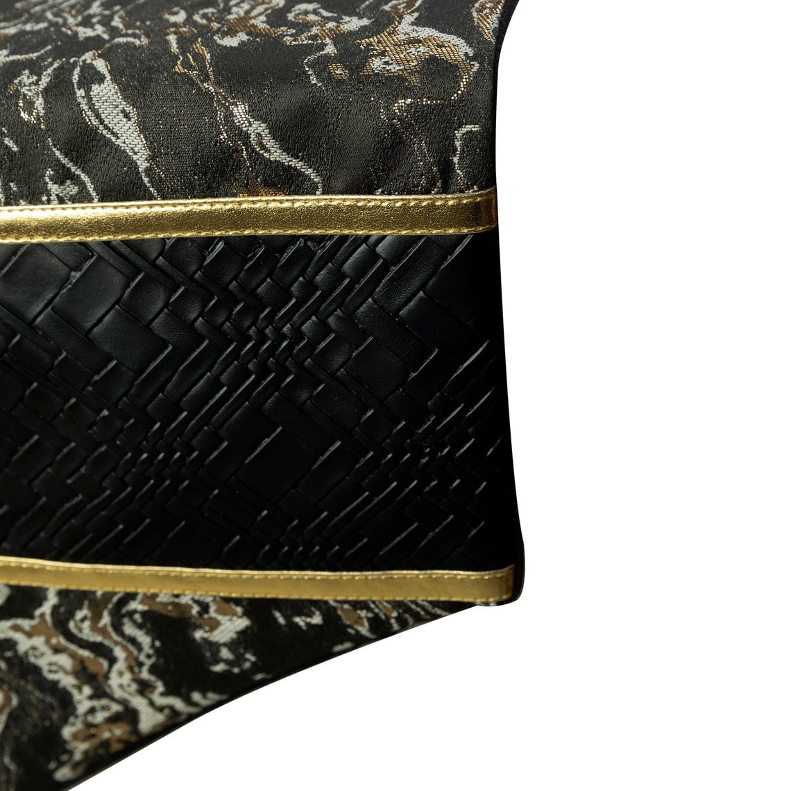 Decorative Black Table Runner 4 Seater Table Runner (14 x 48 inch), Tassles & Marble pattern Table Runner, Leather fabric Table Linen, Abstract Halloween Decorations - Leather Runway