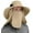 Khaki, variant on Fishing Hat with Flaps UV Protection Sun Hat Womens with Drape Beach Hats with Neck Protection Sun Hat with Neck Flap, Light Grey