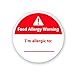 thumbnail image 3 of Allergies Stickers,Writable Allergy Labels,I'm Allergic to Stickers,1.5 Inch Total 500 Per Roll, 3 of 4