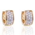 thumbnail image 5 of Boucles d'Oreilles en Strass Plaqué Or Femmes Femmes de Luxe, 5 of 5