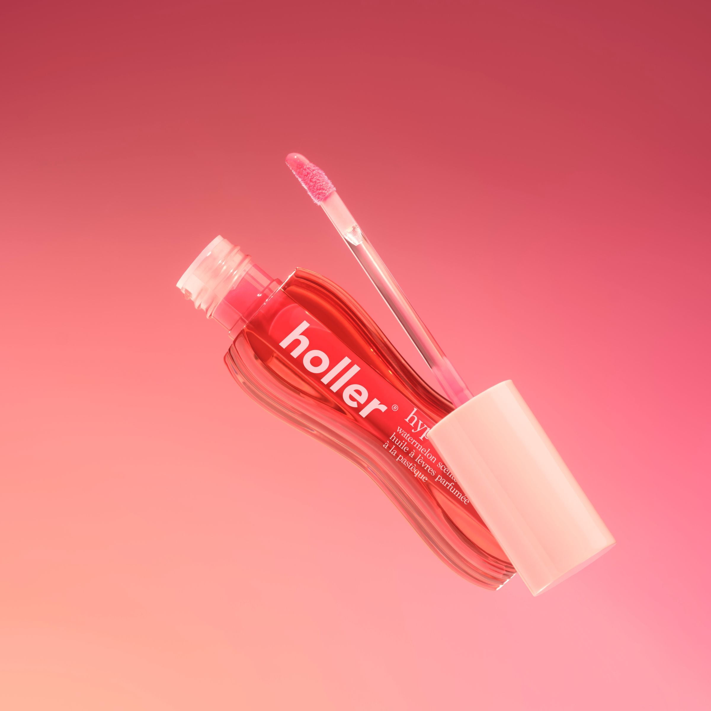 Holler Hypa Lip Oil Juicy Cute Watermelon Scented Lip Oil, 0.13 Fl Oz