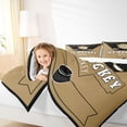 thumbnail image 4 of Homewish Gamer Gaming Bedding Comforter Set,Hockey Sport Twin Comforter Sets,Brown Black Bedding Set For Boys,Ultra Soft Home Decor Reversible,2pcs, 4 of 8