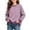 Purple, variant on Cmtiyu Long Sleeve Shirts for Girls Striped Crew Neck Side Slit Pullover Sweatshirts with Ribbed Hem Casual Loose Girls Fall Tops Red 5-15 Years
