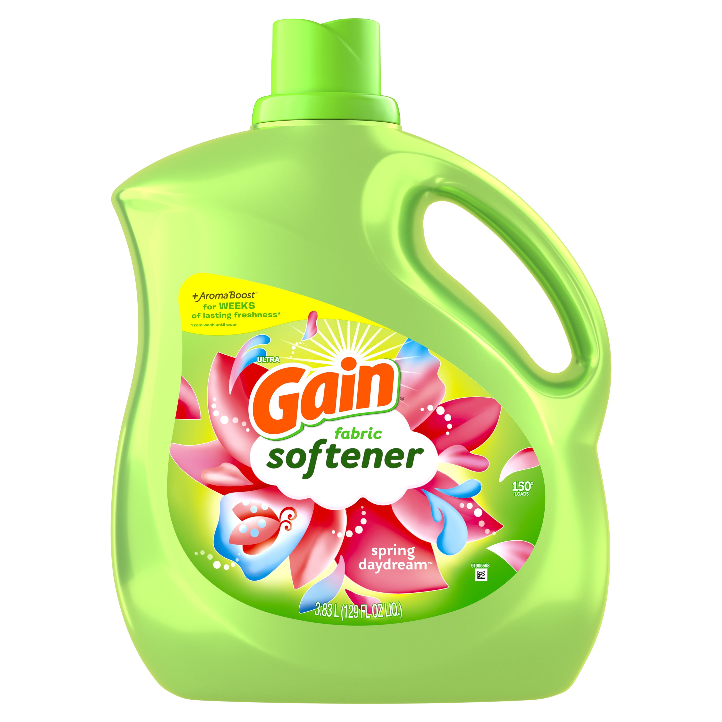 Gain Fabric Softener, Spring Daydream, 129 fl oz, 150 Loads