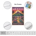 thumbnail image 2 of Monterrey Vintage City Travel Poster with Mountains, People, And Vintage-style Design Print Poster, 2 of 8