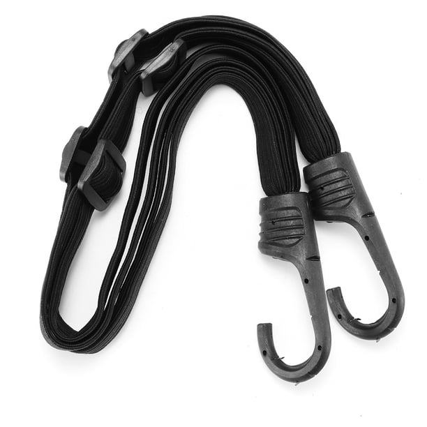 Universal 60Cm/23.7In Correa Para Casco Equipaje De Motocicleta Correa Retráctil Hebilla Elástica Fija Cuerda Casco De Motocicleta Alta Resistencia Alta Elasticidad Casco Red De Equipaje Negro Eigraketly VI004789-00
